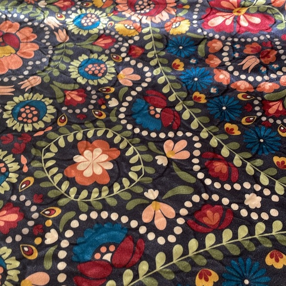 Wayfair velvety king sized comforter and king shams floral deco boho 3 piece set - Picture 2 of 8